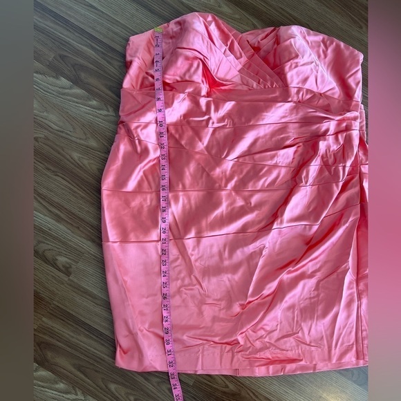 Davids Bridal Dress Plus Strapless Bridesmaid Prom - Picture 8 of 15